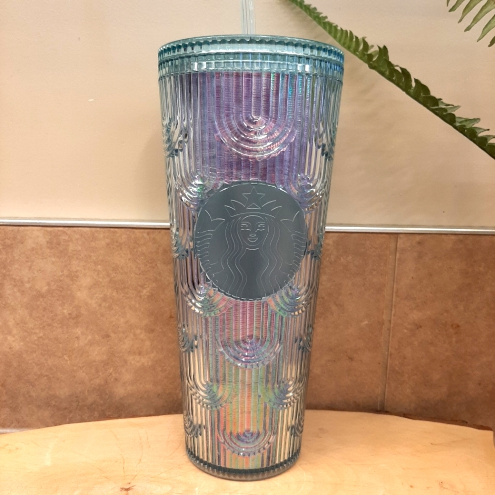 Starbucks Iridescent Mermaid Scales Timbler NWT